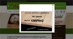 Desktop Screenshot of cziglerwood.hu